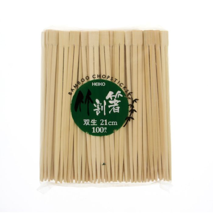 HEIKO 竹割箸 21cm 双生 100本入り(Tcode:3413710)