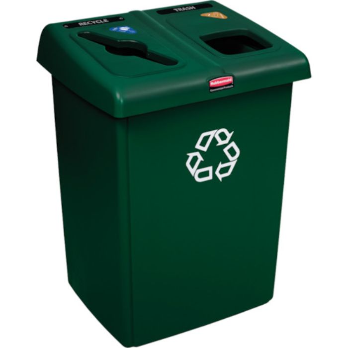 ラバーメイド グラットンリサイクルステーション 4口タイプ グリーン(Tcode:8194598)