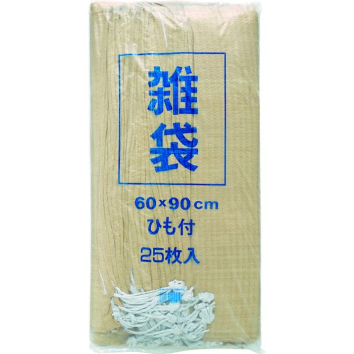 萩原 収納袋 雑袋No.209(シボリロープ付) 60cm×90cm ベージュ(Tcode:3240568)