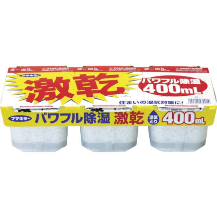フマキラー 除湿・脱臭剤 激乾 400ml 3個パック(Tcode:7961260)