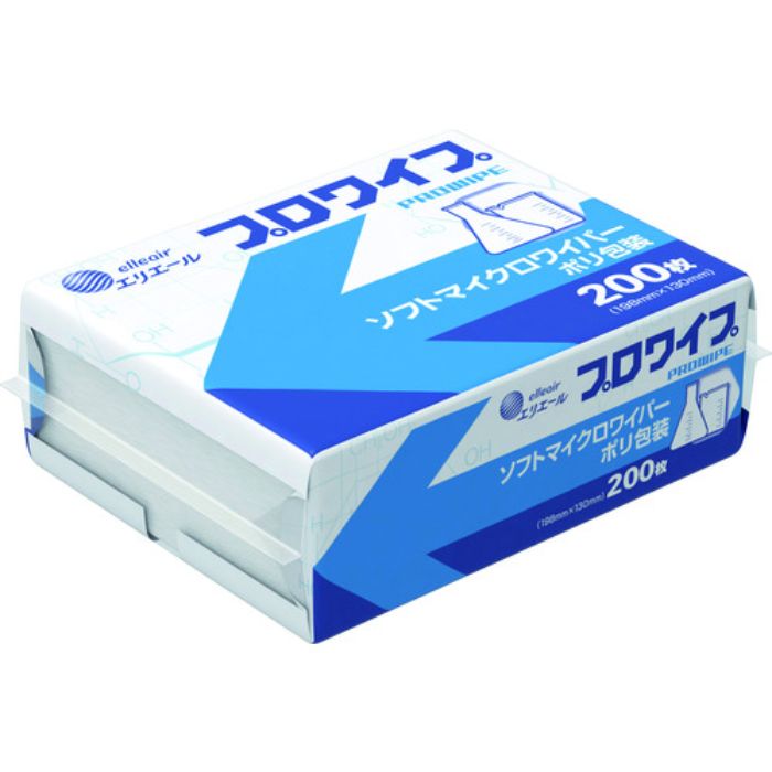 エリエール ウエス プロワイプ ソフトマイクロワイパー ポリ包装 200枚×72P入り(Tcode:8285729)