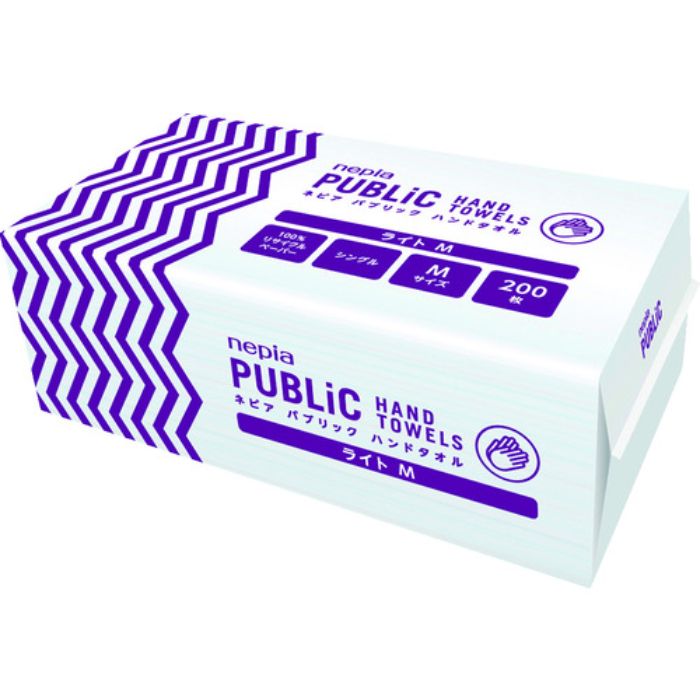 ネピア パブリックハンドタオル ライトM 200枚 30パック入り(Tcode:1269802)