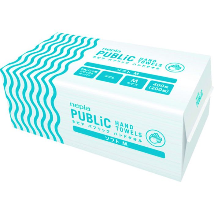 ネピア ペーパータオル パブリックハンドタオル ソフトM 200組 25パック入り(Tcode:1615006)