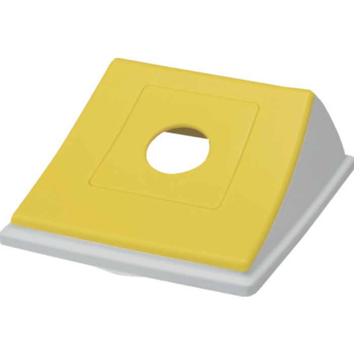 E-CON 分別ペール用フタ ダストボックス 808320 #70フタ丸穴イエロー(Tcode:2618223)