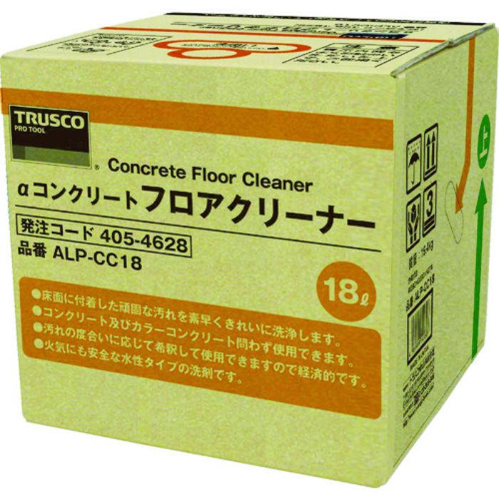 TRUSCO αコンクリートフロアクリーナー 18L(Tcode:4054628)