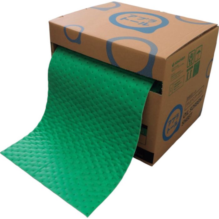 JOHNAN 油吸収材 アブラトール ロール グリーン 400×3mm 30m巻(Tcode:3281544)