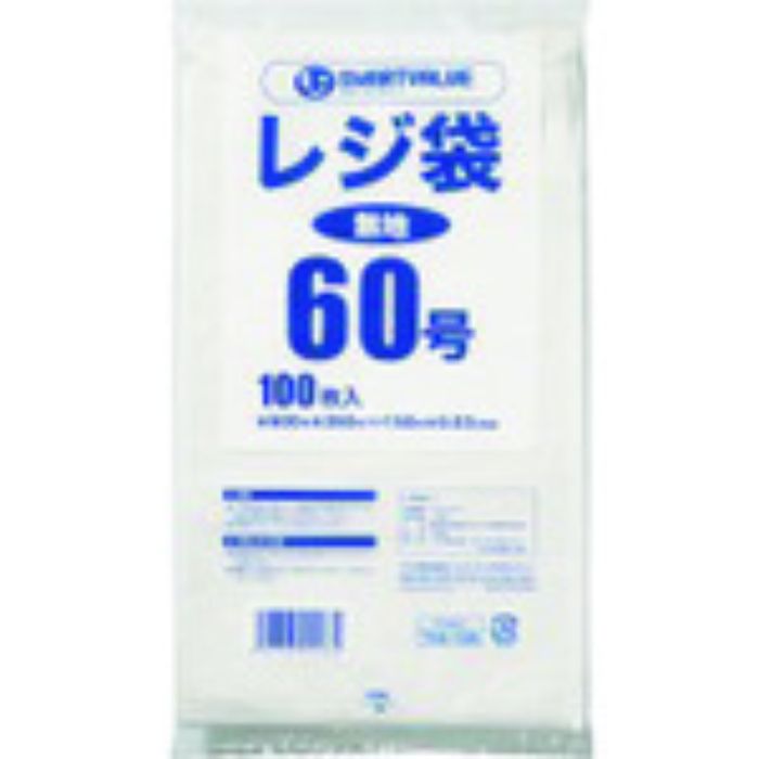 JTX 708129)レジ袋 60号 100枚 B960J (Tcode:1964702)