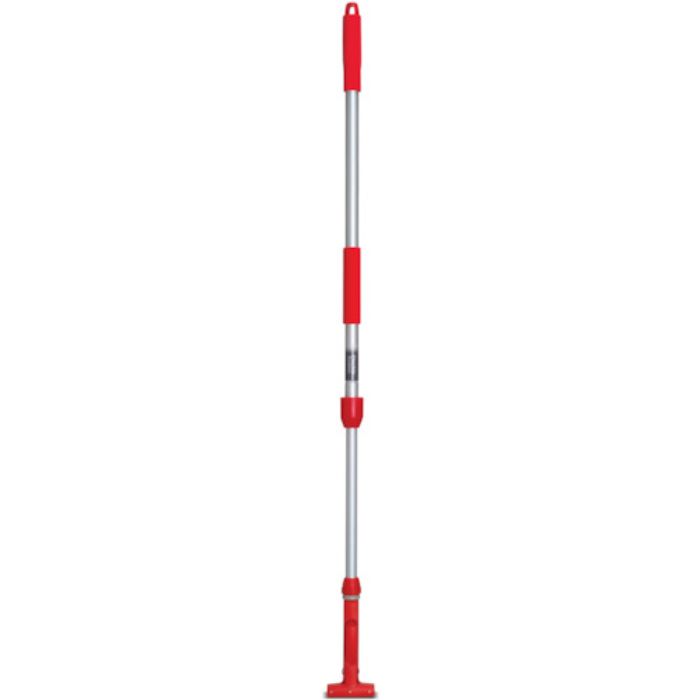 テラモト FXハンドルアルミ伸縮柄 1110〜1800mm レッド(Tcode:3308502)