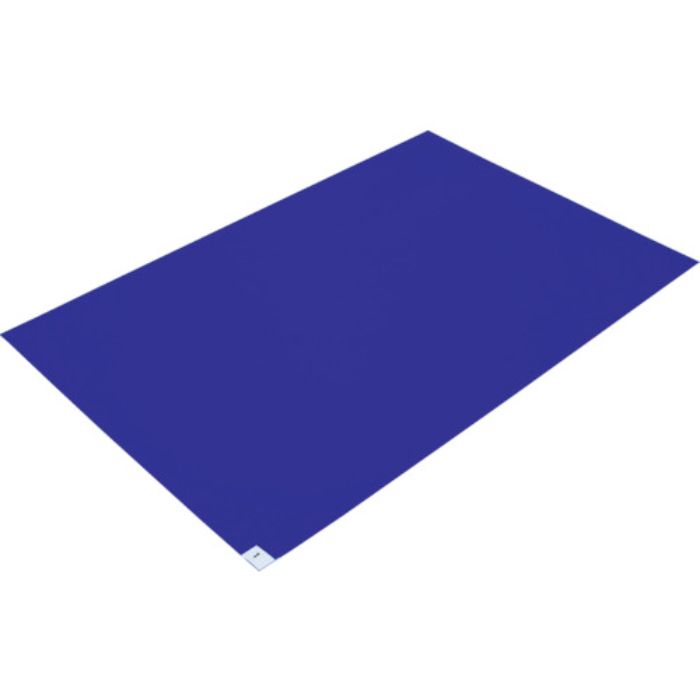 TRUSCO 粘着クリーンマット 600X900MM ブルー (10シート入)(Tcode:4198662)