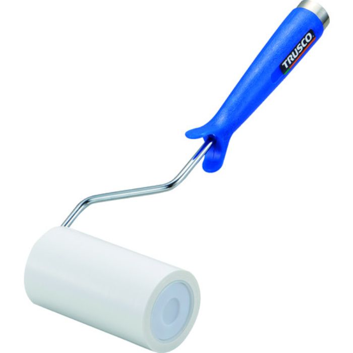 TRUSCO クリーンルーム用粘着ローラー4インチ用ハンドル 粘着ローラー白1巻付 2重袋入(Tcode:1372454)