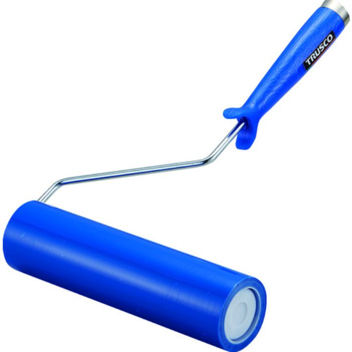 TRUSCO クリーンルーム用粘着ローラー8インチ用ハンドル 粘着ローラー青1巻付 2重袋入(Tcode:1372455)