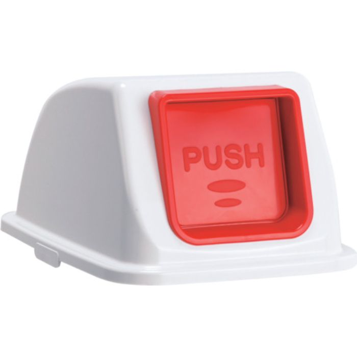 テラモト エコ分別カラーペールW90 蓋 赤プッシュ もえるゴミ(Tcode:3109834)