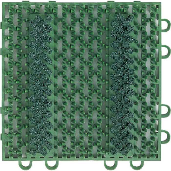 コンドル エバック 屋外用マット ブラシハードマットYL 本駒 緑(Tcode:5011574)