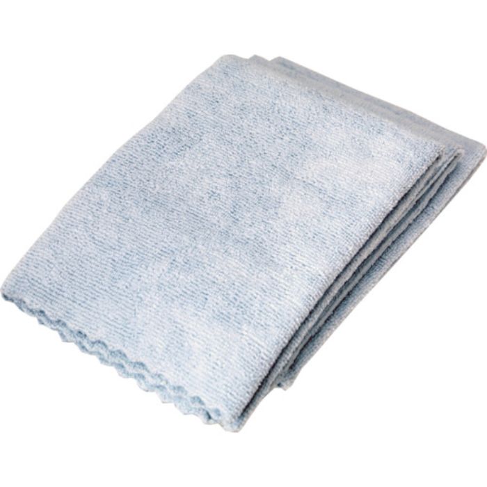 TRUSCO 食品衛生適合マイクロファイバーウエス 400×400mm ブルー 3枚入(Tcode:3798536)