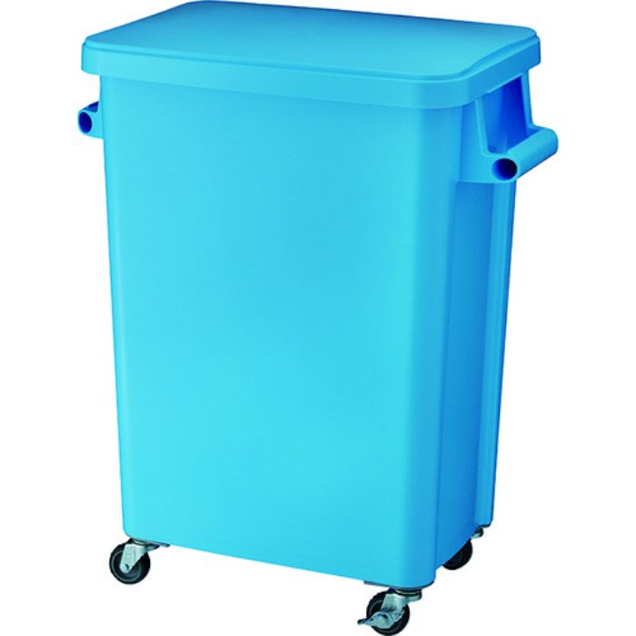 リス 厨房用キャスターペール70L 排水栓付 ブルー(Tcode:8194058)