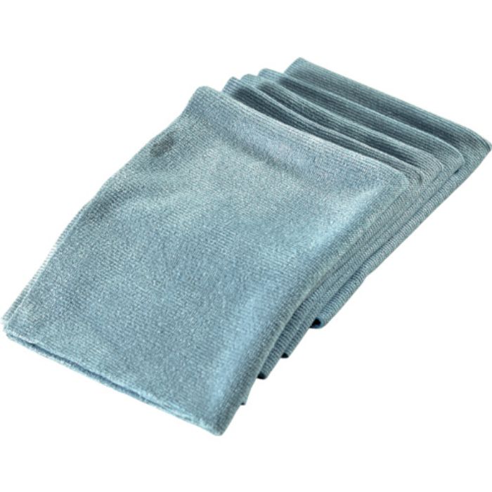TRUSCO 煮沸・熱水消毒対応マイクロファイバーウエス 300×400mm ブルー 5枚入(Tcode:3798538)