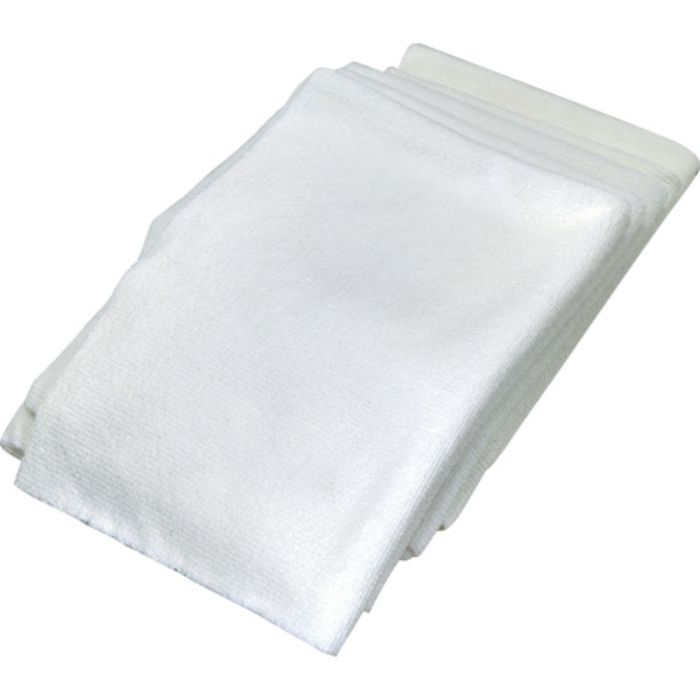 TRUSCO 煮沸・熱水消毒対応マイクロファイバーウエス 300×400mm ホワイト 5枚入(Tcode:3798537)