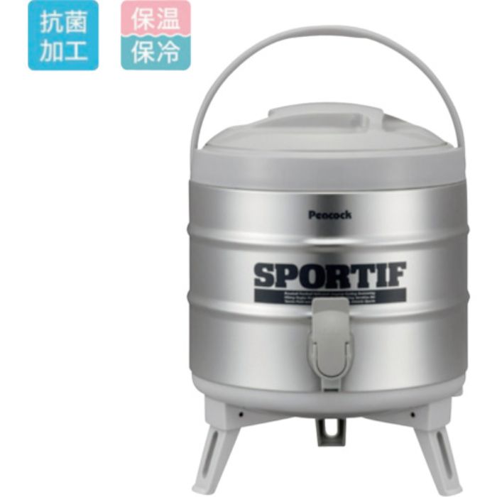 ピーコック魔法瓶 ステンレスキーパー広口タイプ 6.1L シルバー(Tcode:4249400)