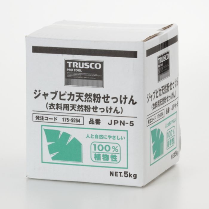 TRUSCO ジャプピカ天然粉せっけん 5kg (1個=1箱)(Tcode:1759264)
