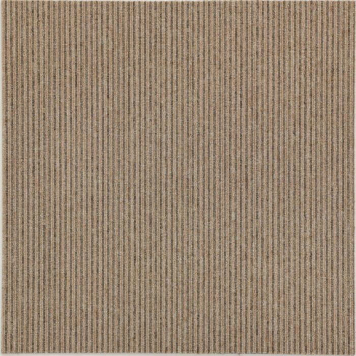 大島屋  タイルカーペット 50x50cm ストライプアイボリー