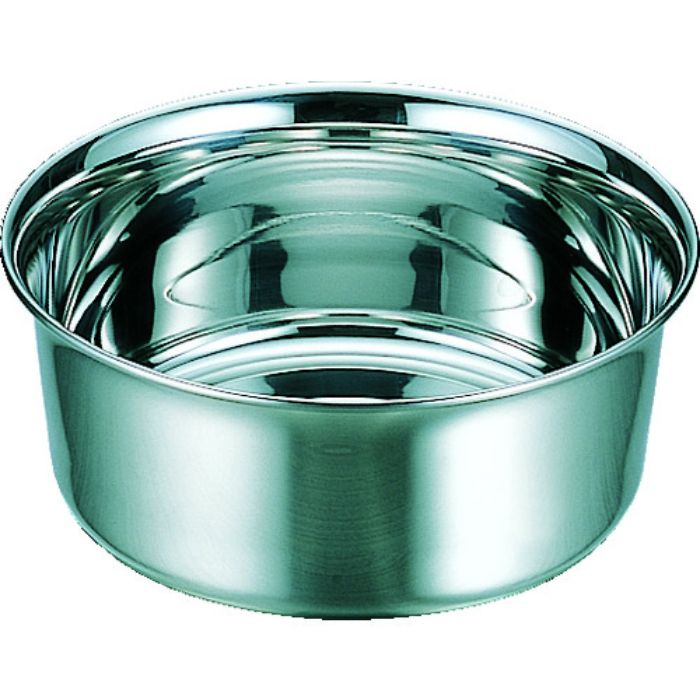 スギコ ステンレス湯桶 220×H93 2.7L ゴム付(Tcode:3112560)