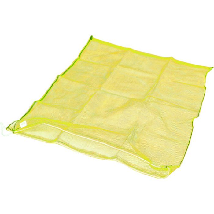 TRUSCO メッシュ袋 大 1枚入 100X100cm 90L 目合4mm 黄(Tcode:2067145)