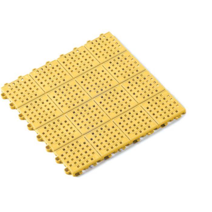 テラモト タッチマットツー 黄色 300×300mm(Tcode:3334147)