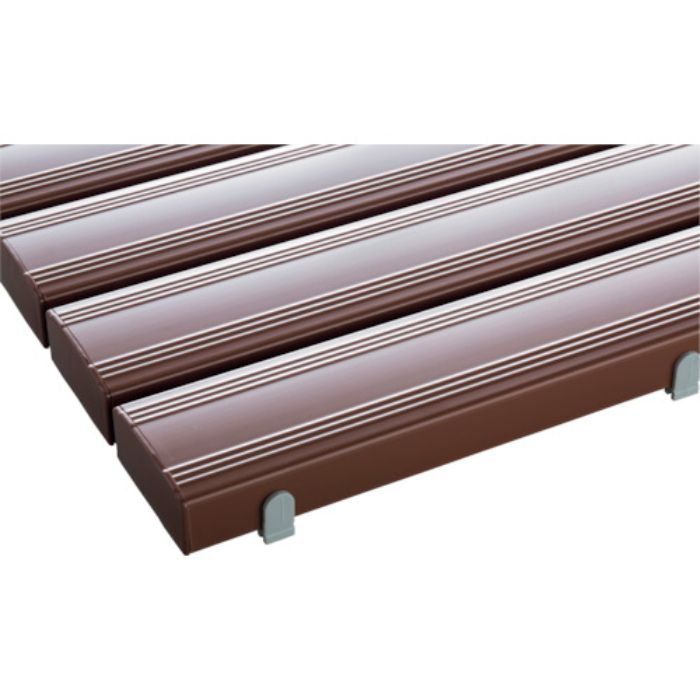 テラモト 抗菌安全スノコ(完成品)400×1800mm 茶(Tcode:1141345)