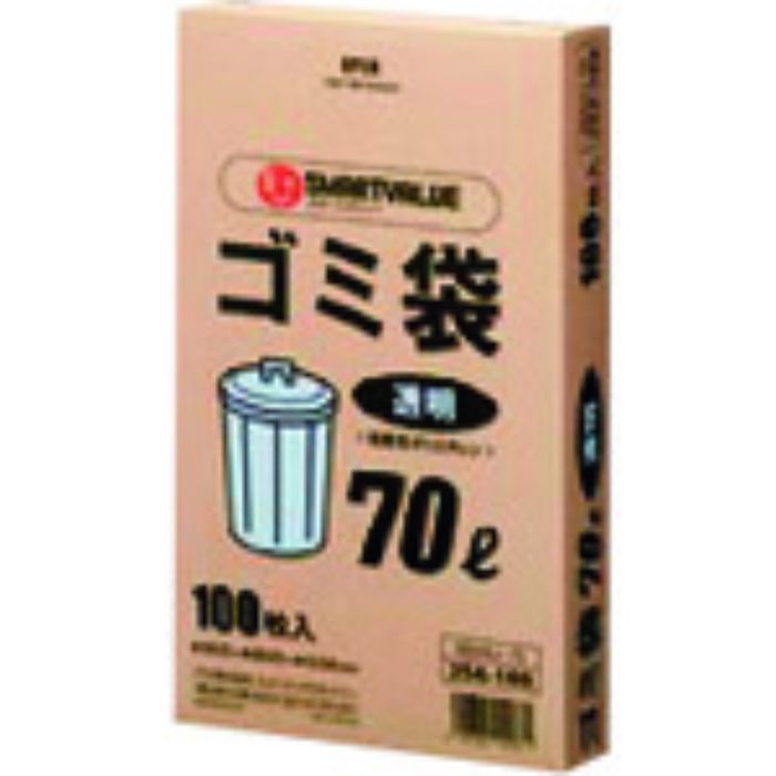 JTX 354168)ゴミ袋 LDD透明 70L100枚 N044J70(Tcode:1970991)