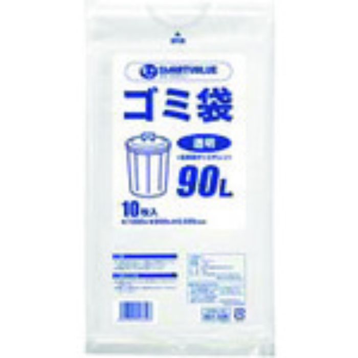 JTX 886644)ゴミ袋LDD透明 90L200枚 N208J-90P (Tcode:1961572)