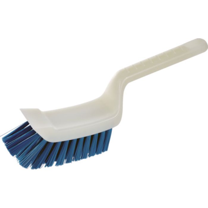 TRUSCO スクレーパー付ブラシ HACCP対応 ブルー(Tcode:3816331)