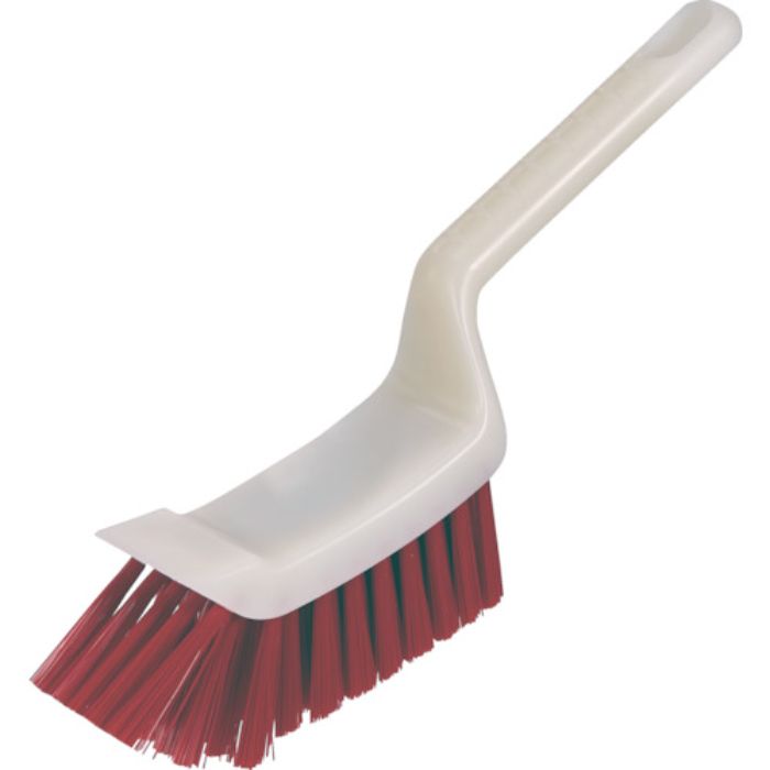 TRUSCO スクレーパー付ブラシ HACCP対応 レッド (Tcode:3816329)