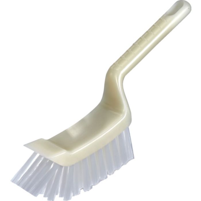 TRUSCO スクレーパー付ブラシ HACCP対応 ホワイト(Tcode:3816332)