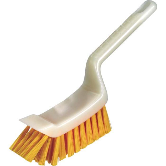 TRUSCO スクレーパー付ブラシ HACCP対応 イエロー(Tcode:3816333)