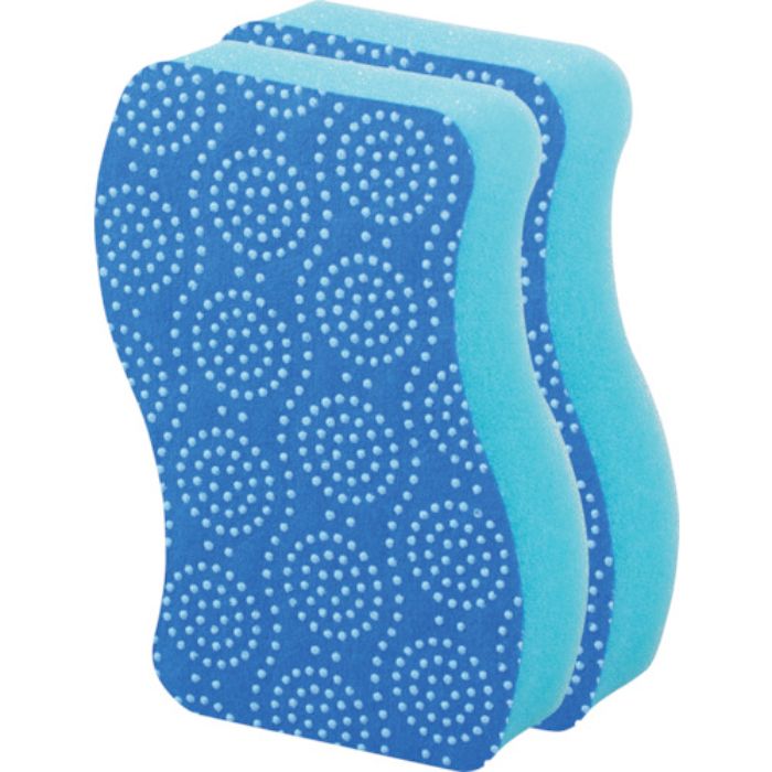 3M スコッチ・ブライト スクラブドット清潔スポンジ2個パック(ブルー)(Tcode:3682555)