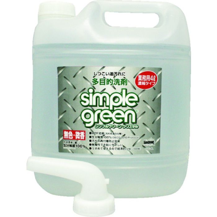 KDS シンプルグリーンクリスタル4L詰替(Tcode:3552322)