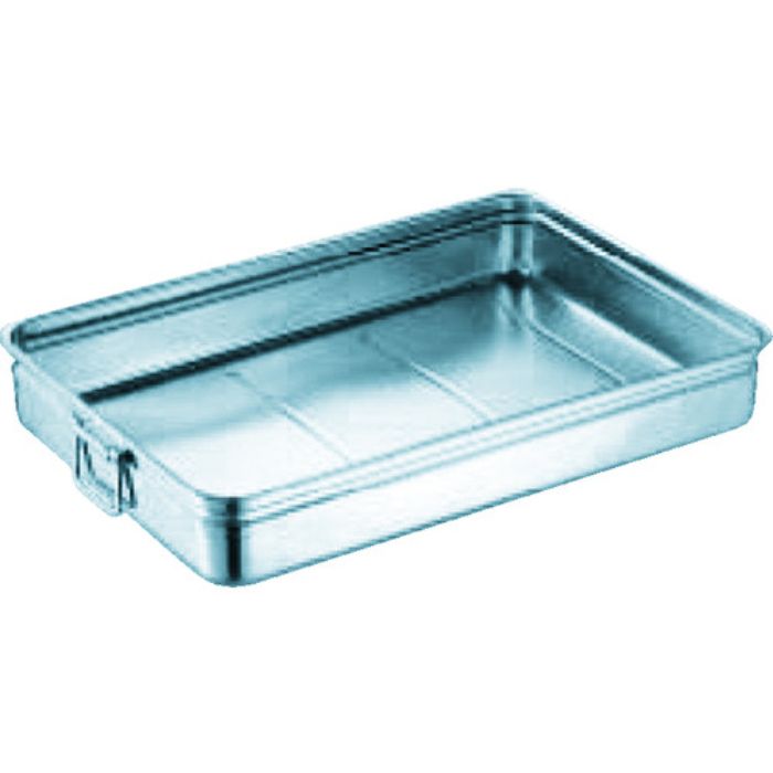 スギコ 18-8ステンレス番重バット 小浅型 手付 370x290x80(Tcode:3320227)