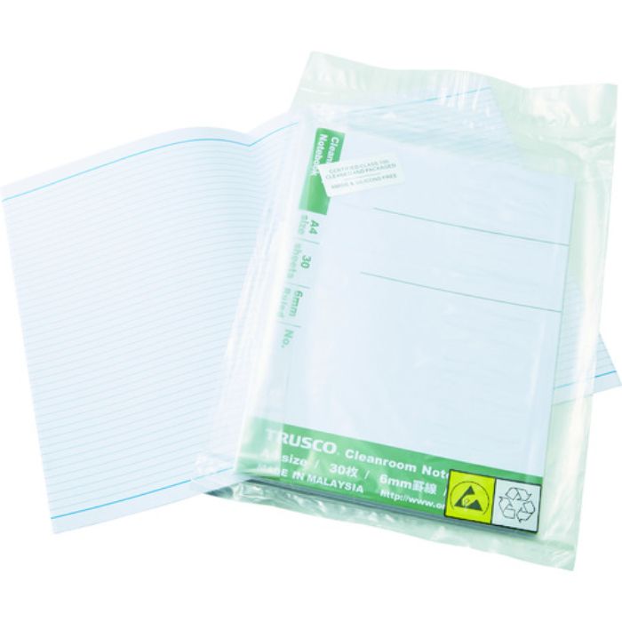 TRUSCO クリーンルーム用ノート A4(Tcode:1157376)