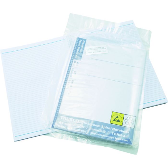 TRUSCO クリーンルーム用リングノート A4(Tcode:1157378)