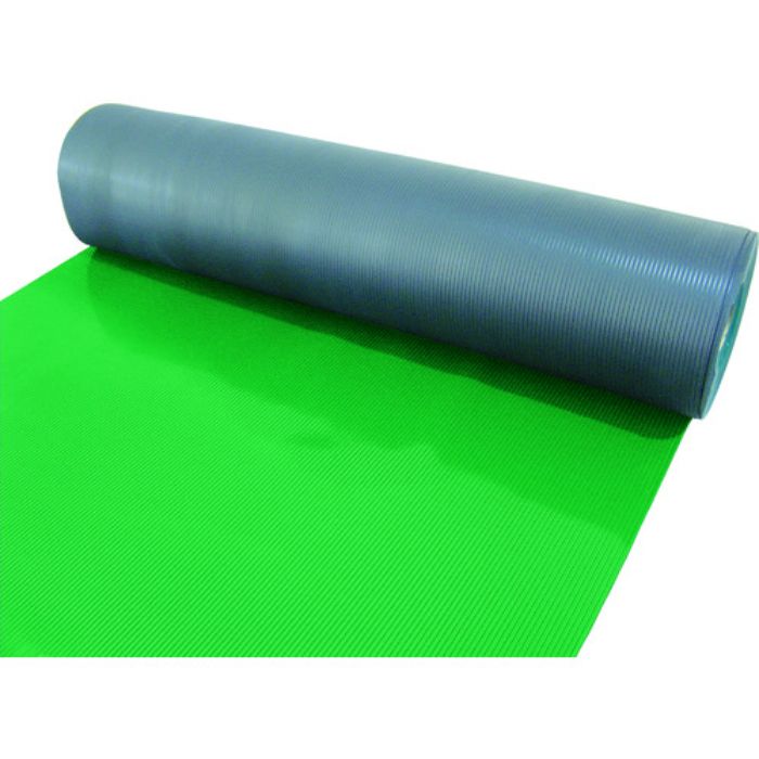 TRUSCO 塩ビマット B山 グリーン 1.5mmX915mmX20m(Tcode:7805284)