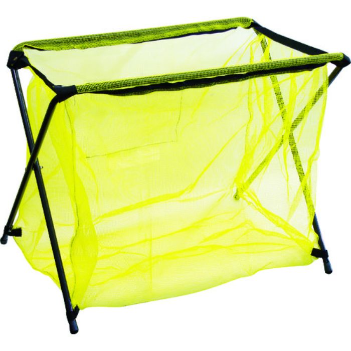 TRUSCO 折りたたみ式・ネット交換可能ゴミ置き場 イエロー   (Tcode:1147979)