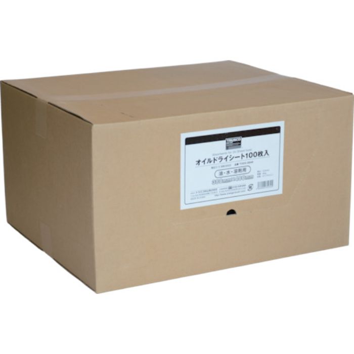 TRUSCO オイルドライシート 380×480 100枚入(Tcode:4886453)