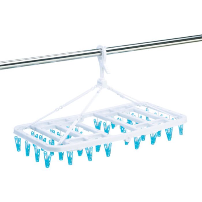 TRUSCO 屋内外用樹脂ピンチハンガー 青 ピンチ36個付(Tcode:8557632)