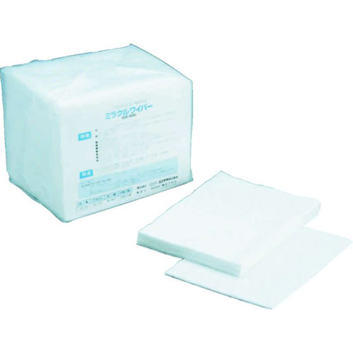 橋本 ウエス ミラクルワイパー 4ツ折 中厚手 300×400mm 100枚×6袋/箱(Tcode:3755461)