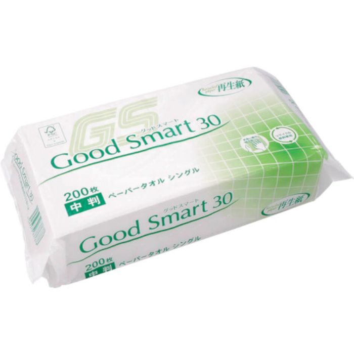 エフピコ GS30Pタオル再生紙中判200枚エコタイプ(Tcode:4224083)