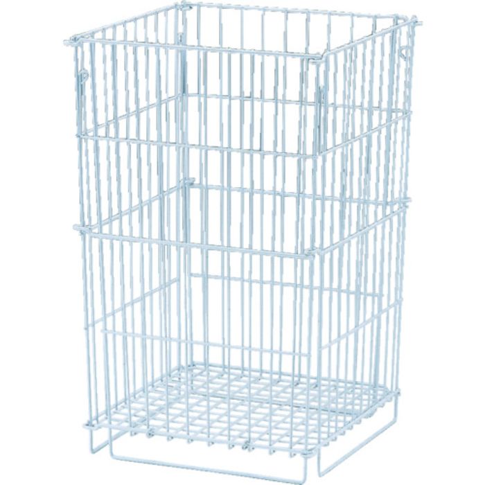 コンドル 屋外用ゴミ箱 パークワイヤーネット(折りたたみ式) 80L 白(Tcode:1704435)