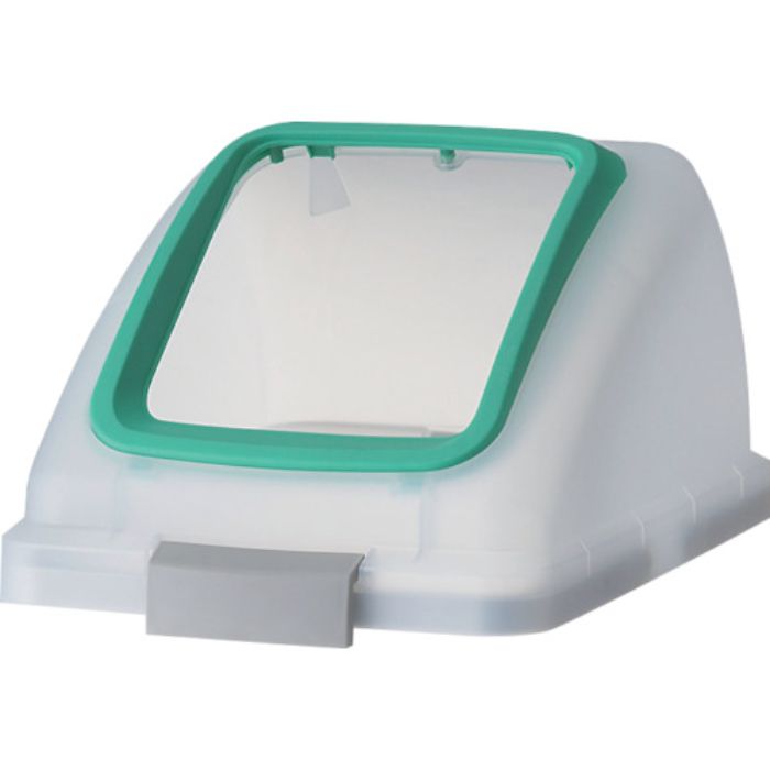 コンドル 屋内用屑入れ リサイクルトラッシュ SKL-70用 角穴蓋 緑(Tcode:4414527)