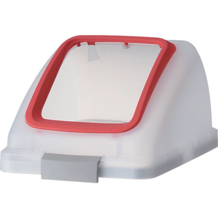 コンドル 屋内用屑入れ リサイクルトラッシュ SKL-70用 角穴蓋 赤(Tcode:4414535)