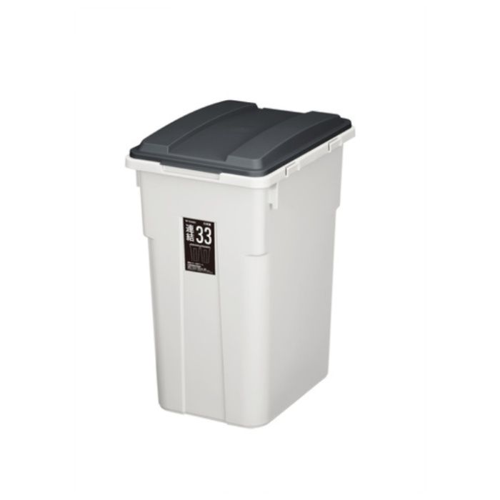 TONBO　ゴミ箱　連結カラー分別ペール33　チャコールブラック