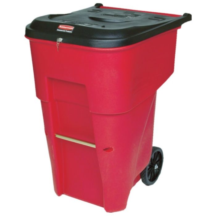 ラバーメイド　【売切廃番】ブルートロールアウトコンテナ　医療廃棄物用　359.6L　レッド